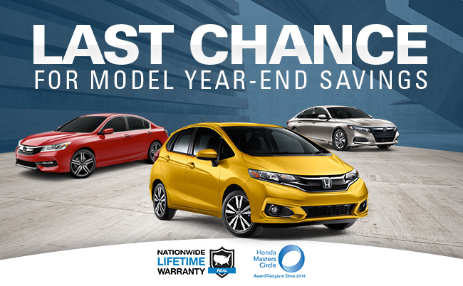 Last Chance For Model Year-End Savings