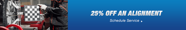 25% Off An Alignment
