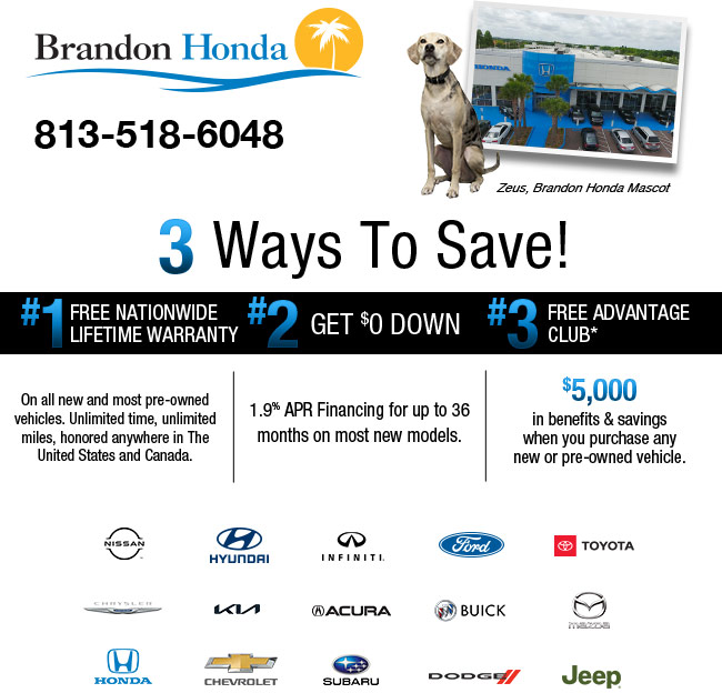 Brandon Honda - 3 ways to save