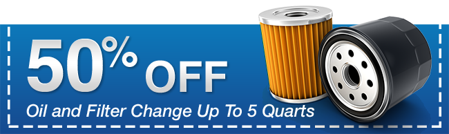 Oil and filter change Service Coupon