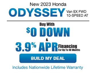 New 2022 Honda Odyssey