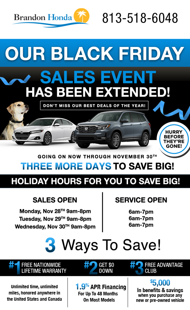 3 ways to save - Black Friday Weekend Sales Event
