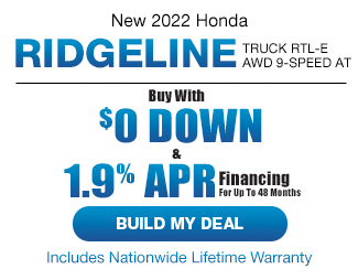 New 2022 Honda Ridgeline