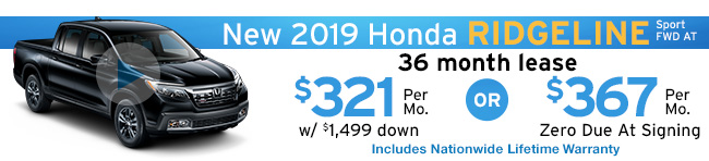 2019 Honda Ridgeline SPORT FWD AT
