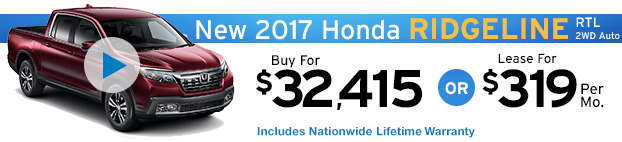 2017 Honda Ridgeline 2wd auto