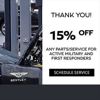 15% off Any parts/service for active Military and First Responders