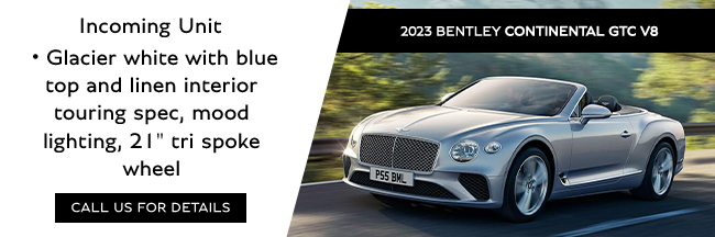 2023 Bentley Continental GTC V8