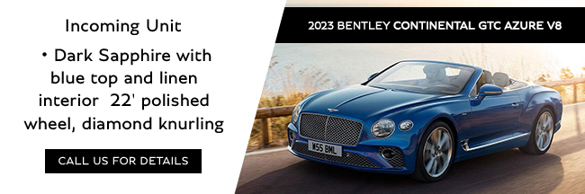 2023 Bentley Continental GTC Azure V8