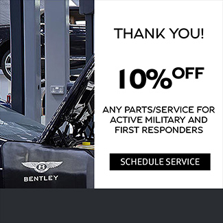 10 percent off Bentley service