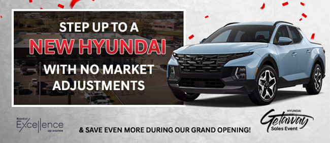 Step up to new Hyundai vehicles