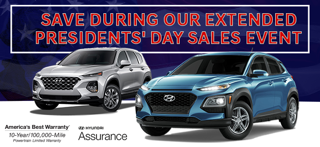 Save During Our Extended Presidents' Day Sales Event
