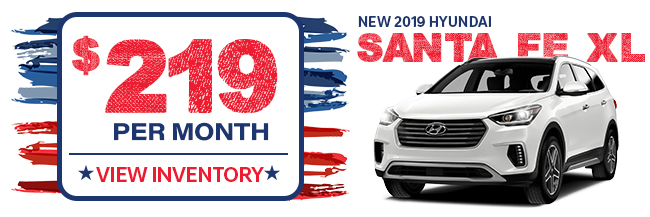 New 2019 Hyundai Santa Fe XL, $219 per month