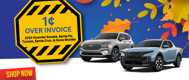 special offers on select Hyundai vehicles