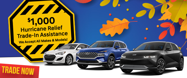 hurricane relief offers on Hyundai vehicles