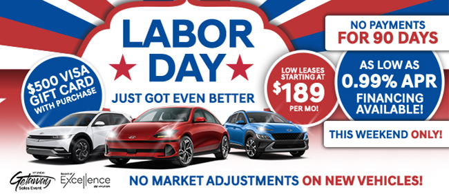 Labor Day just got even better - no market adjustments on new vehicles