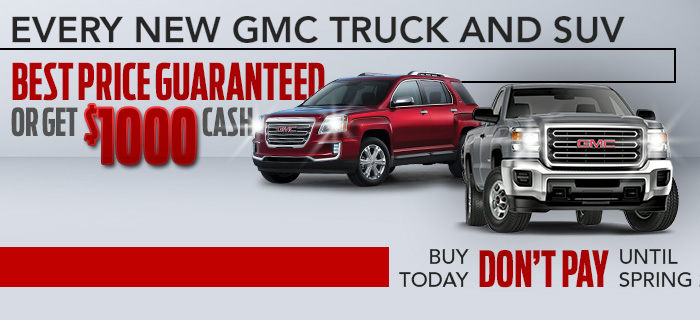 Every New GMC Truck & SUV $1,000 Below Invoice