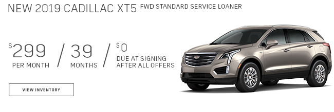 2019 Cadillac XT5 FWD Standard Service Loaner