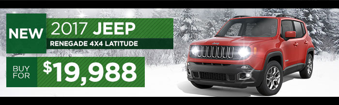 New 2017 Jeep Renegade 4x4 Latitude
