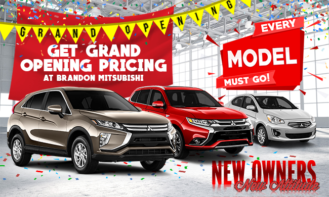 Get Grand Opening Pricing At Brandon Mitsubishi