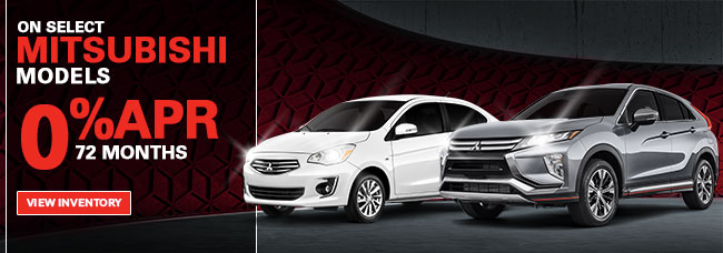 Select Mitsubishi Models 0% APR For 72 Months
