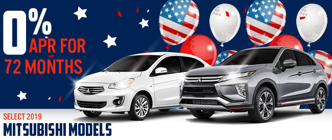 0% APR for 72 Months on select 2019 Models