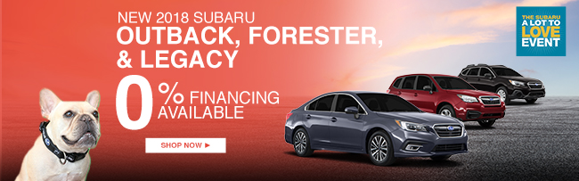New 2018 Subaru Outback, Forester and Legacy models