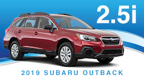 New 2019 Subaru Outback 2.5i