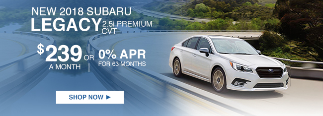 New 2018 Subaru Legacy 2.5i Premium CVT