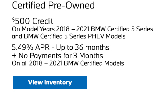 BMW Certified offer