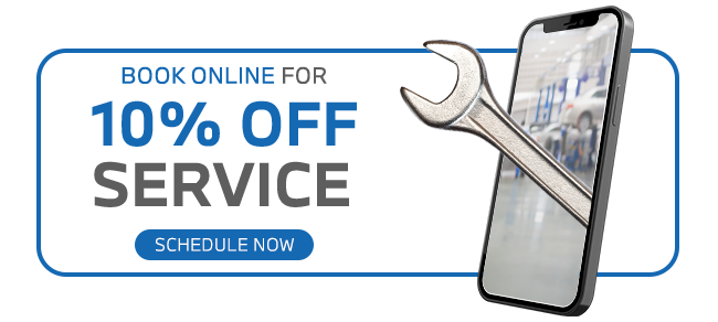 Book online for 10 percent off service