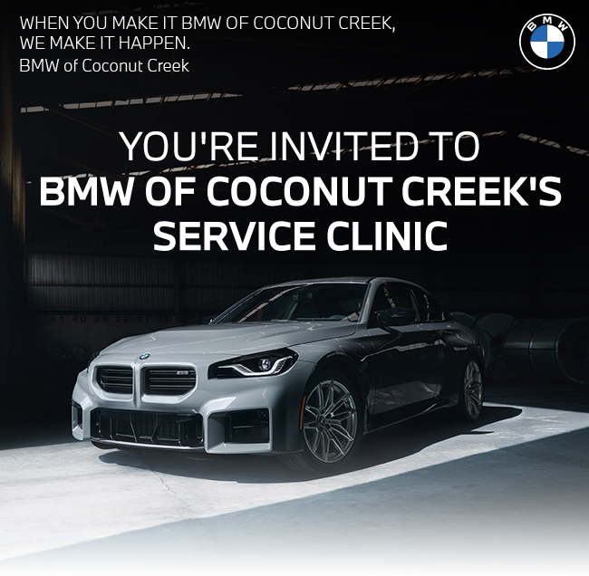 Take the road home to savings at BMW of Coconut Creek