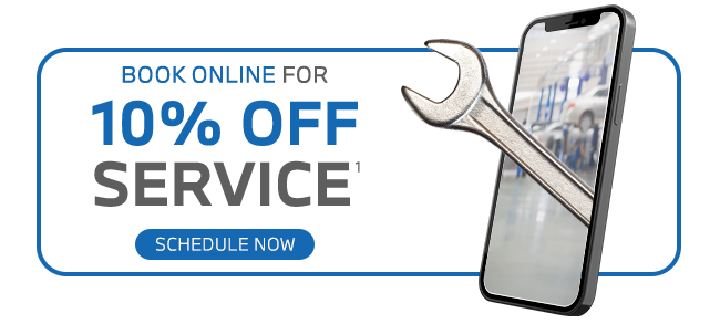 Book online for 10 percent off service