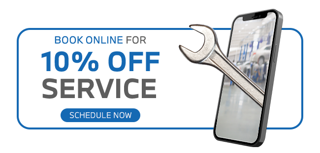 Book online for 10 percent off service