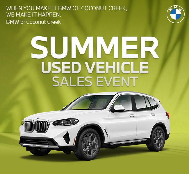 Spring Used car sales event at BMW of Coconut Creek