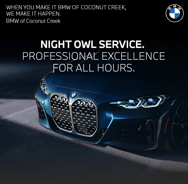 Nightowl service at BMW of Coconut Creek