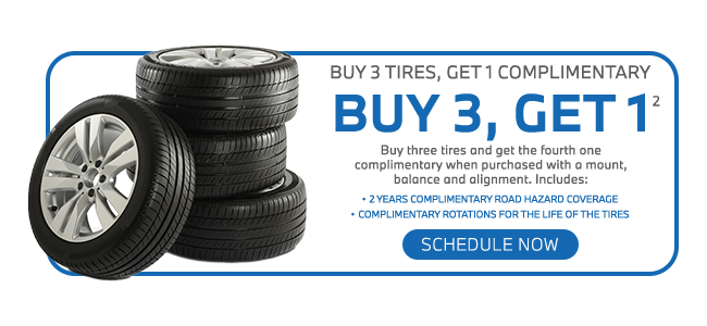 Buy 3 tires, get 1 free