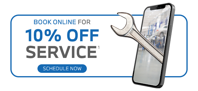 Book online for 10 percent off service