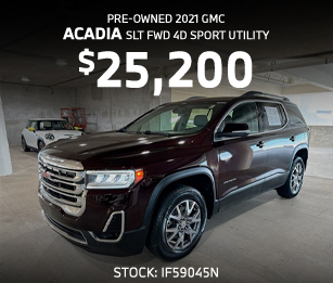 Pre-Owned 2021 GMC Acadia SLT FWD 4D Sport Utility