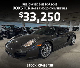 Pre-Owned 2013 Porsche Boxster Base RWD 2D Convertible