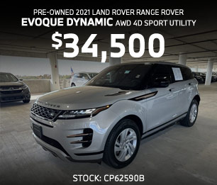 Pre-Owned 2021 Land Rover Range Rover Evoque Dynamic AWD 4D Sport Utility