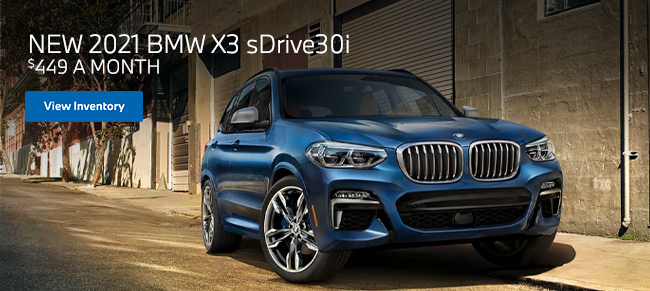 New 2021 BMW X3 sDrive30i