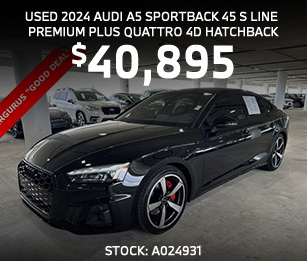 Used 2024 Audi A5 Sportback 45 S line Premium Plus quattro 4D Hatchback