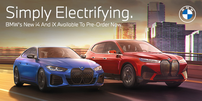Simply Electrifying. BMW’s New i4 And iX Available To Pre-Order Now.