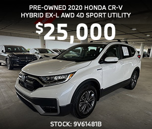 Used 2020 Honda CR-V hybrid ex l awd 4d sport utility