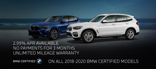 certified BMW models available