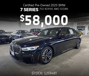 Certified pre-owned 2020 BMW 7 Series 750i