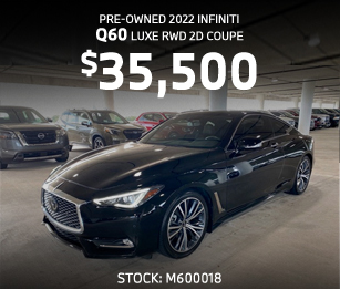 pre-owned 2022 INFINITI Q60 Luxe