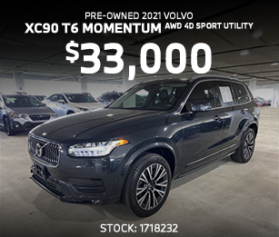 Pre-Owned 2021 Volvo XC90 T6 Momentum AWD 4D Sport Utility