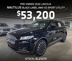 pre-owned 2022 Lincoln Nautilus Black Label AWD 4D Sport Utility