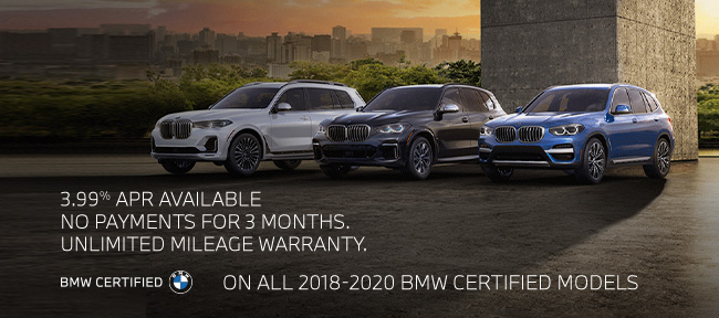 3.99 APR on 2018-202 BMW CPO